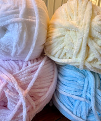 CLEARANCE, Flutterby and Huggable by Brett Yarns, 100% supersoft Polyester, 100 gms (3.5 oz)