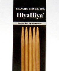 CLEARANCE Hiya Hiya, Knitter's Pride Bamboo Double Points, 6" and 8"