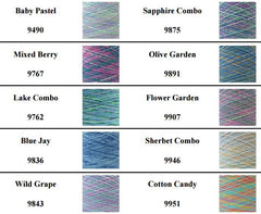 Space Dyed Cotton, 2/8, 1 pound (454 gm) cones