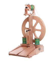 Ashford Kiwi 3 Spinning Wheel, with folding pedals plus Kiwi Sliding and Super Flyers